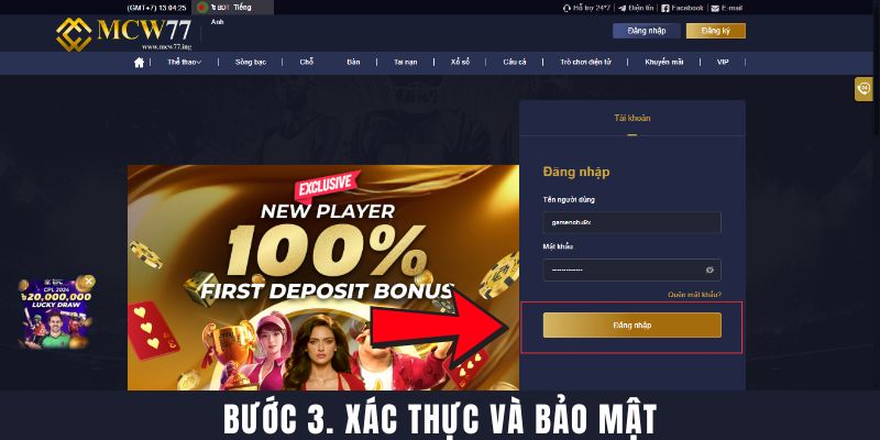 Bước 3. Xác Thực Và Bảo Mật Bước 3. Xác Thực Và Bảo Mật