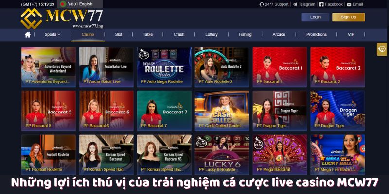 Những lợi ích thú vị của trải nghiệm cá cược live casino MCW77 Những lợi ích thú vị của trải nghiệm cá cược live casino MCW77
